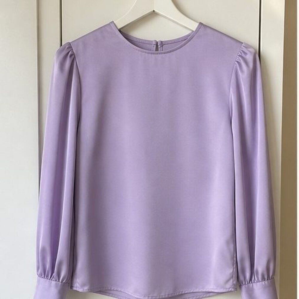 Lilac Puff Sleeve Top